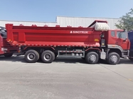 Sinotruk Hohan ((New howo) Xe tải đổ rác N7 8 × 4 12 bánh 380Hp Lhd hoặc Rhd với thùng chứa loại U