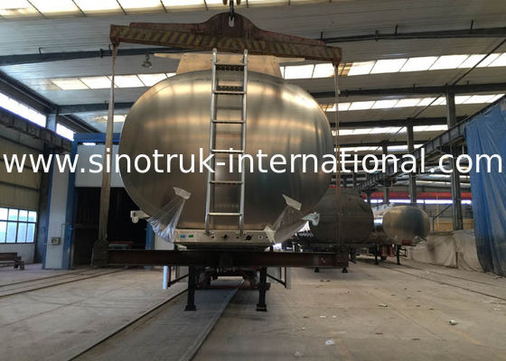 Professional Stainless Steel Semi Trailer Fuel Tank Truck 50000-70000 Liters