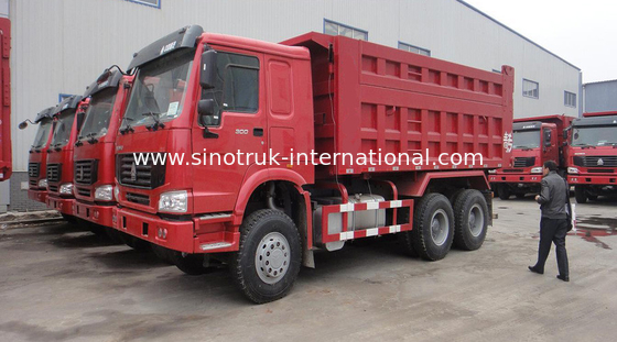 Tipper Xe tải Chở hàng SINOTRUK HOWO 10 bánh xe LHD 371HP 25tons 10-25CBM ZZ3257N3847A