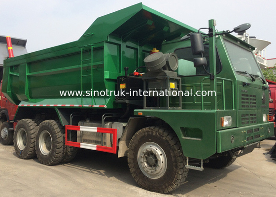 Heavy Duty SINO HOWO Xe tải / 10 Wheeler Dump Truck 371HP Tiêu thụ nhiên liệu thấp