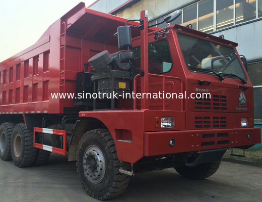 Heavy Duty SINO HOWO Xe tải / 10 Wheeler Dump Truck 371HP Tiêu thụ nhiên liệu thấp