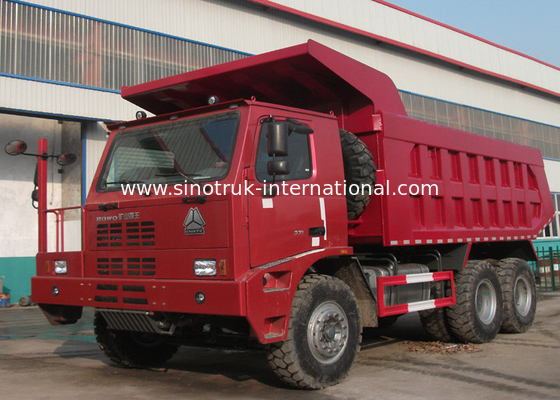 Heavy Duty SINO HOWO Xe tải / 10 Wheeler Dump Truck 371HP Tiêu thụ nhiên liệu thấp