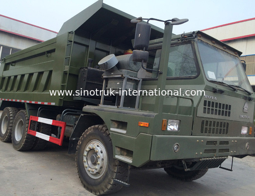 Màu SINOTRUK HOWO 6x4 Xe Tải Xúc / HOWO Xe Tải Thép Cho Khai Mỏ
