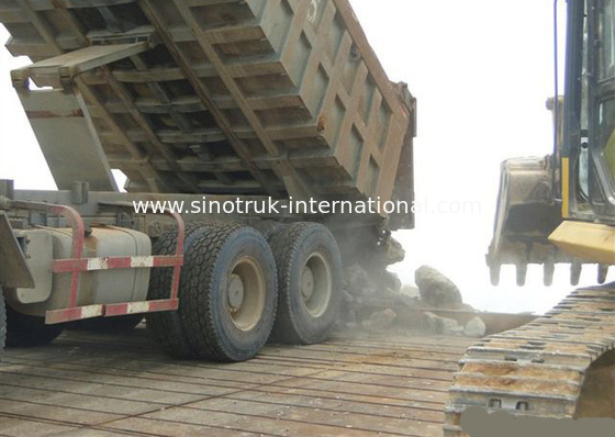 Xe tải D12.42 420HP Tipper, xe tải chở hàng Ten Wheeler 6X4