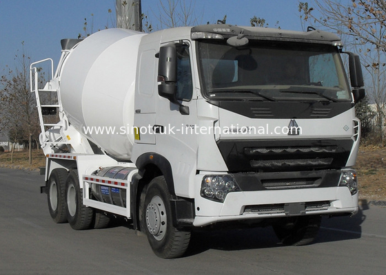 336HP 6X4 LHD A7 Xe trộn bê tông 9CBM, Xe Nặng Xe Xả Xi Măng