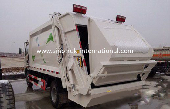 Xe tải Thu gom rác nhỏ gọn 6cbm Đối với Vận tải Xử lý chất thải Không Nguy hại