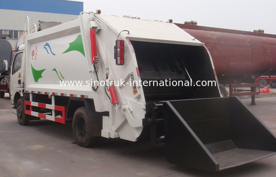 Xe tải Thu gom rác nhỏ gọn 6cbm Đối với Vận tải Xử lý chất thải Không Nguy hại