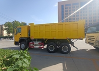Xe tải tự đổ Lhd màu vàng Sinotruk Howo 6x4 371hp Nhiệm vụ nặng nề