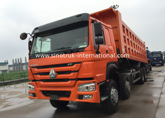 Low Fuel Consumption Efficient Tipper Dump Truck 371HP 8x4 RHD SINOTRUK HOWO