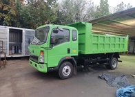 Green Tipper Dump Truck Howo 116hp Thép cường độ cao