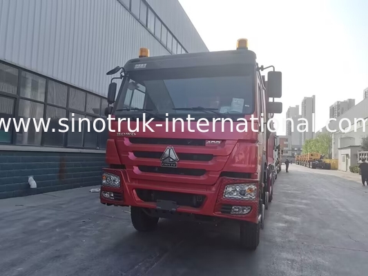 Xe tải tự đổ SINOTRUK HOWO 8X4 màu đỏ 400 mã lực 12 bánh