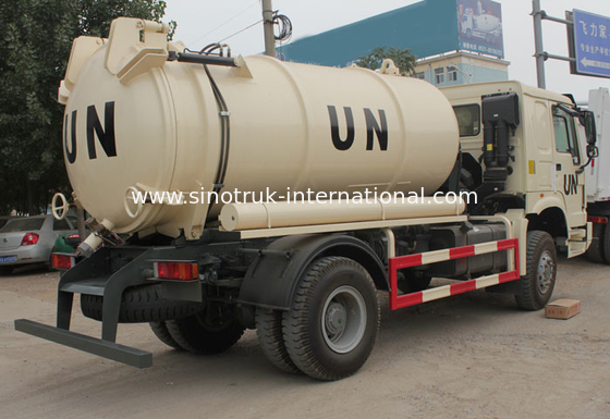 Sanitation Enterprise Sewage Suction Truck 8-12CBM LHD 4X2 , Liquid Waste Trucks