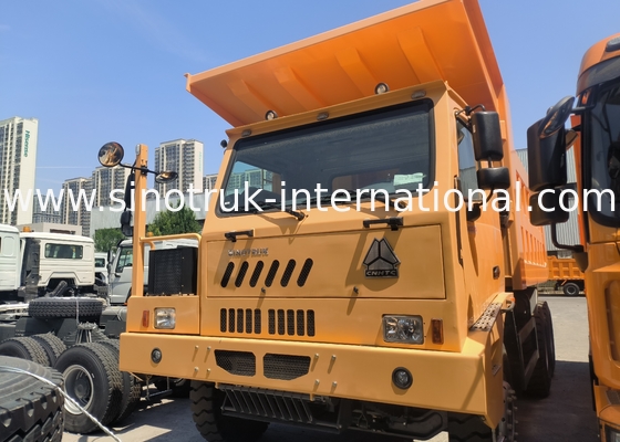 Sinotruk Howo Mining Tipper Dump Truck 90Tons 6 × 4 Cơ thể hàng hóa thép mạnh