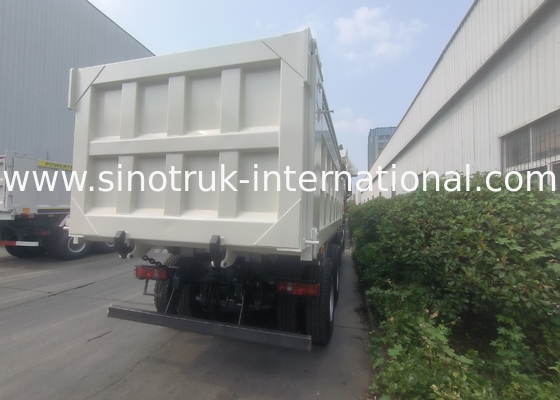 Sinotruk Tipper Dump Truck Sản phẩm mới 6 × 4 Nx 20CBM Màu trắng với bạt bọc tự động