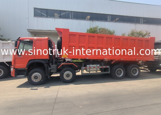 Sinotruk Howo Tiper Dump Truck 400Hp 8 × 4 Rhd 12 bánh xe lớn 7600mm