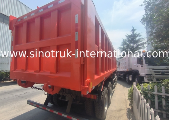 Sinotruk Howo Tiper Dump Truck 400Hp 8 × 4 Rhd 12 bánh xe lớn 7600mm