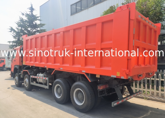 Sinotruk Howo Tiper Dump Truck 400Hp 8 × 4 Rhd 12 bánh xe lớn 7600mm