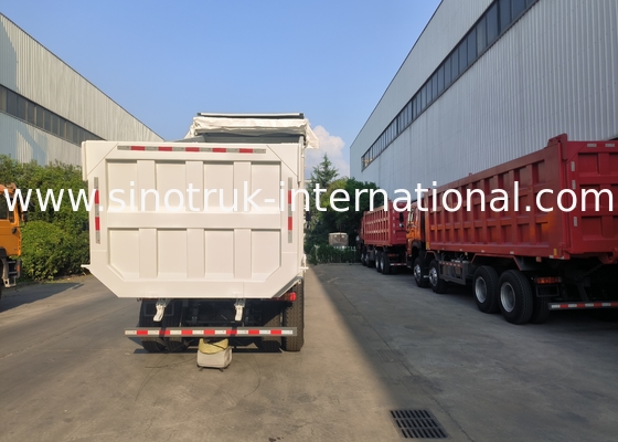 Sinotruk Howo Tipper Dump Truck 400Hp 6 × 4 Thang hình U Với Bọc ghế tự động