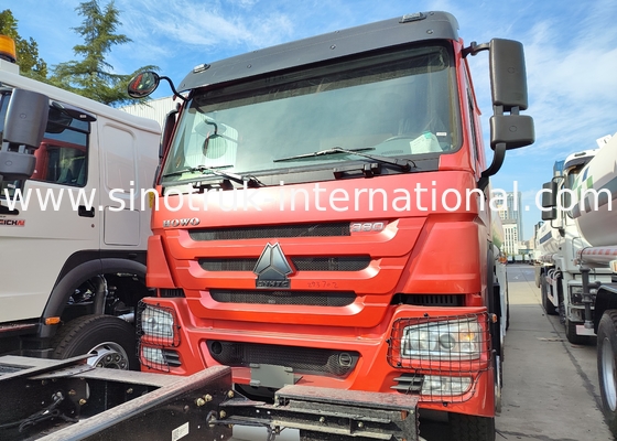 SINOTRUK HOWO Đỏ 380HP 8 × 4 12 bánh xe chứa dầu công suất cao