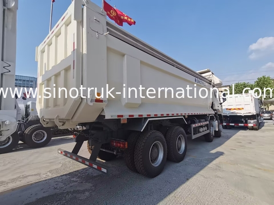 Sinotruk HOHAN New HOWO 8X4 Dump Truck 380hp 12 bánh Đen H77L ZZ3317V386JB1R U Type
