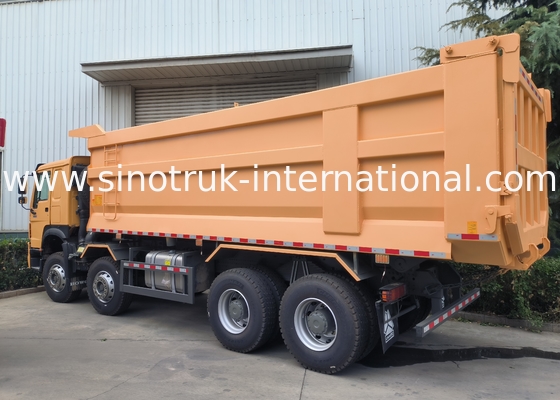 Sinotruk Howo Tipper Dump Truck 8 × 4 Lhd 12 bánh xe hình U