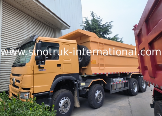 Sinotruk Howo Tipper Dump Truck 8 × 4 Lhd 12 bánh xe hình U