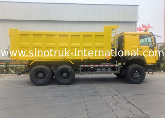 Sinotruk Howo Tipper Dump Truck 6 × 6 All Wheel Drive Với 14.00R20 Lốp đơn 380hp