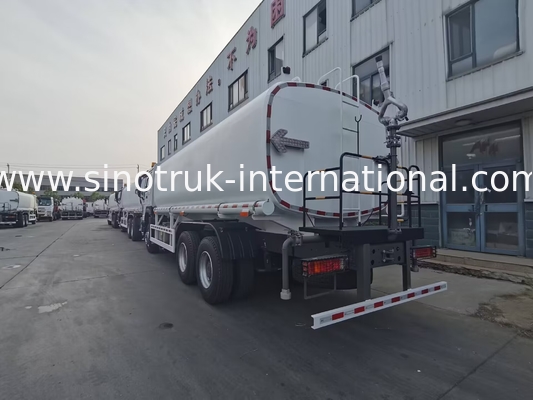Sinotruk HOWO Xe tải bể nước màu trắng RHD 6x4 ZZ1257V4347B1 Với chức năng xả áp suất cao