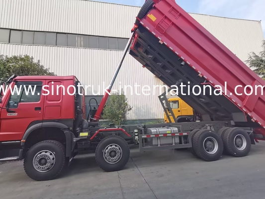 HOWO 12 bánh Sinotruk 8X4 Dump Truck 400hp Đối với khai thác mỏ LHD U loại container