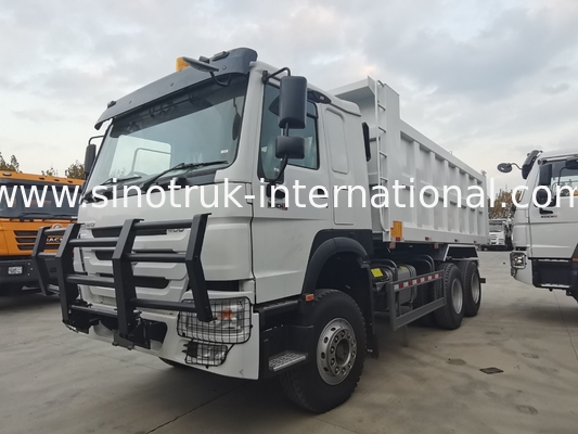SINOTRUK HOWO 400HP xe tải đổ nát cho xây dựng A7 quân sự đèn cảnh báo đấm