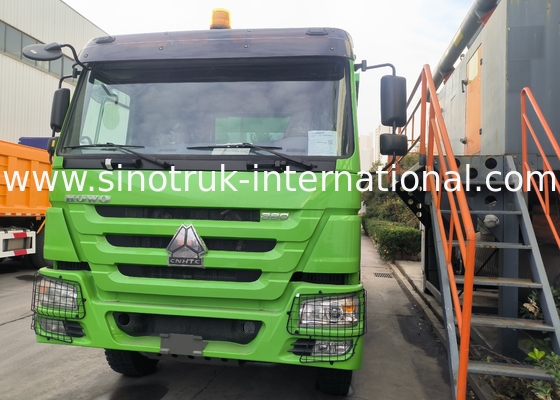 Sinotruk Howo Tipper Dump Truck 380Hp 6 × 4 hình U Cargo Body Màu xanh
