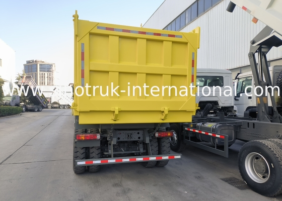 Sinotruk Howo Tipper Dump Truck 6 × 4 Lhd 10 bánh xe 20CBM Cargo Box Lốp khai thác