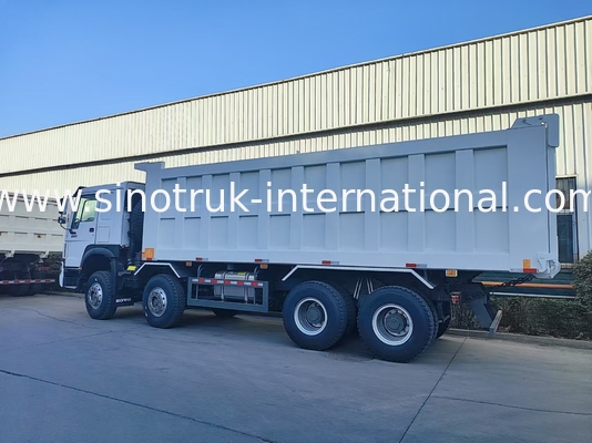 Công suất lớn 27 mét khối 4 trục xe tải 400 mã lực cho hoạt động hiệu quả