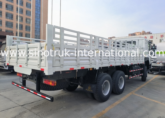 Sinotruk Howo Xe tải hàng hóa hoàn toàn mới 6 × 6 All Wheel Drive Lhd 10 Wheels Long Cargo Box
