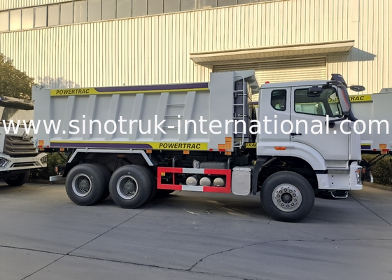 Sinotruk Howo / Hohan 6 × 4 Xe tải đổ rác 10 bánh Thân hình chữ nhật Xác 20CBM Màu trắng