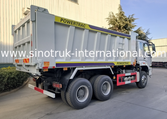 Sinotruk Howo / Hohan 6 × 4 Xe tải đổ rác 10 bánh Thân hình chữ nhật Xác 20CBM Màu trắng