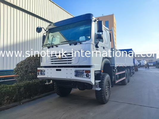 Giải phóng sức mạnh và tính linh hoạt tất cả chinh phục trắng HOWO 6x6 400HP Off-Road xe tải hàng hóa