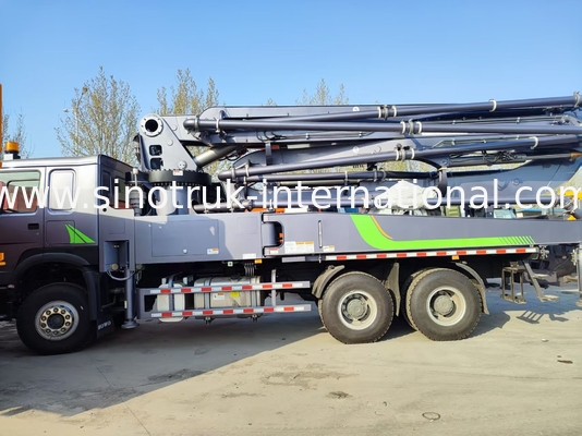 Cao thăng Mastery HOWO 380HP Smart Pump Trucks 52m Boom 6x4 Traction cho đổ thẳng đứng vô song