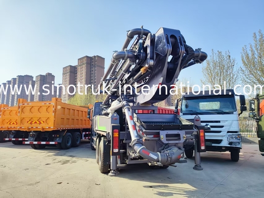 Cao thăng Mastery HOWO 380HP Smart Pump Trucks 52m Boom 6x4 Traction cho đổ thẳng đứng vô song