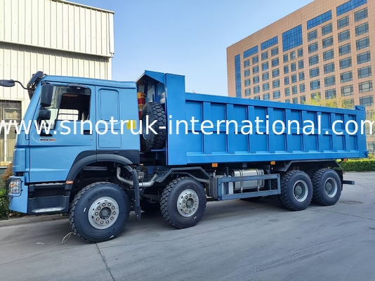 Blue HOWO 8×4 380HP 26.91CBM Dump Truck nơi năng lượng đáp ứng độ chính xác trong mỗi tải!