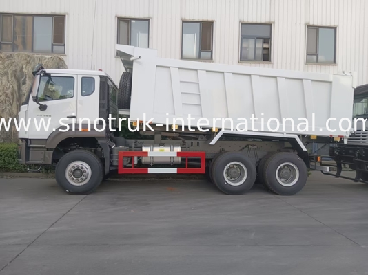 2 hành khách Sinotruk Hohan Tipper Dump Truck Weichai Động cơ 6 × 4 LHD 380HP Với loại hộp số thủ công