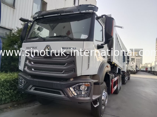2 hành khách Sinotruk Hohan Tipper Dump Truck Weichai Động cơ 6 × 4 LHD 380HP Với loại hộp số thủ công