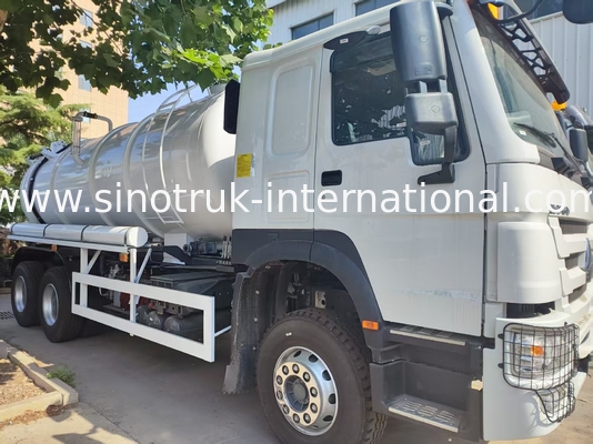 HOWO 6*4 16CBM 380HP Truck làm sạch nước thải hiệu suất cao đáp ứng các giải pháp làm sạch đa chức năng hiệu quả