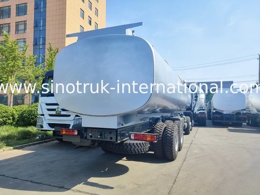 Heavy-Duty HOWO 8 * 4 400HP LHD Fuel Truck 40CBM Hệ thống tăng kép cho phân phối nhiên liệu đường dài