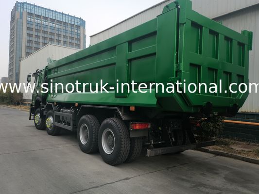 SINOTRUK HOWO 400HP 8X4 Tiếc xe tải xây dựng Old Front Face Phantom Face cab Quân đội Bumper U Type Container