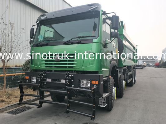 SINOTRUK HOWO 400HP 8X4 Tiếc xe tải xây dựng Old Front Face Phantom Face cab Quân đội Bumper U Type Container
