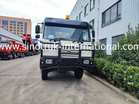 371HP White HOWO 6*6 All-Wheel Drive Dump Truck with Ghost-Face Cab