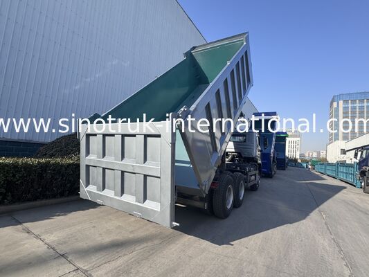 Xe ben SINOTRUK HOHAN New Howo, nâng giữa, 6 x 4 RHD, Thùng hàng 19-20CBM, màu sắc tùy chỉnh theo yêu cầu, Bạc Kim Cương, 400HP