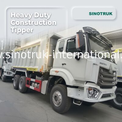 30-40 Tons RHD 10 bánh xe đổ rác SINOTRUK Haohan Cho Xây dựng Trắng