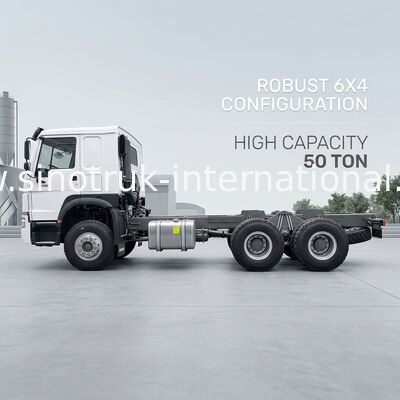 SINOTRUK HOWO Dropside hàng hóa xe thương mại xe tải khung gầm LHD 6X4 400HP